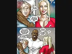 Stoute lesbiennes, Blondjes vrijende lesbische vrouwen en brunettes met fallus.