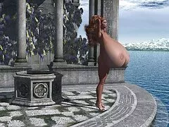 Een jong stel pornozot lesbisch liep voor de wilde duiven.